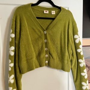 COPY - Levi’s Green Fuzzy Cardigan